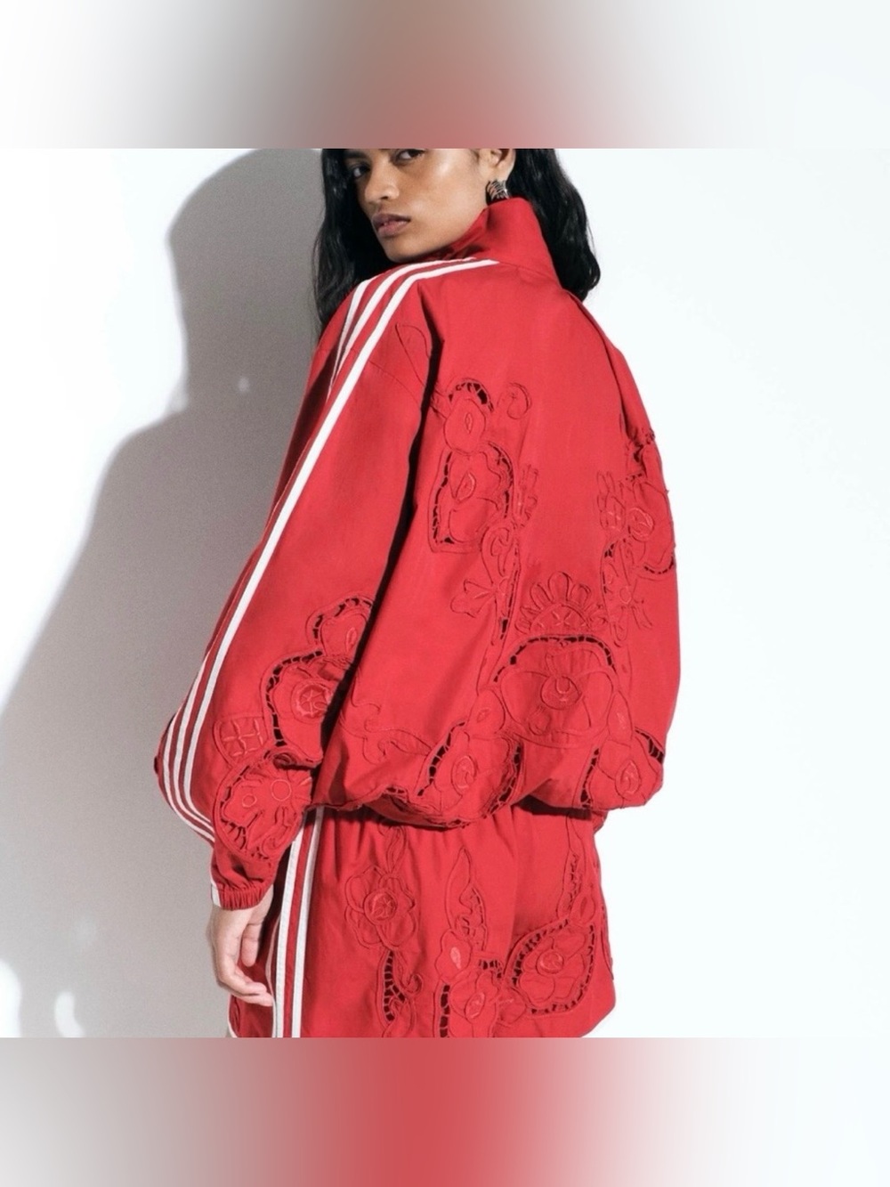 NWT Adidas Originals x ASOS Oversized Cutwork Track Jacket - Picture 2 of 9